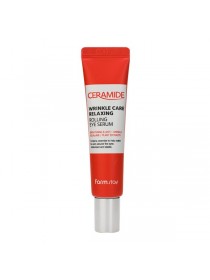 Укрепляющая сыворотка с керамидами для кожи вокруг глаз FarmStay Ceramide Wrinkle Care Relaxing Rolling Eye Serum