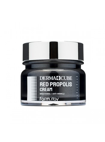 Питательный крем с прополисом и гибискусом FarmStay DERMA CUBE Red Propolis Cream 80ml