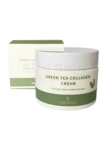 Успокаивающий крем на основе коллагена и экстракта зелёного чая THE SKIN HOUSE Green Tea Collagen Cream