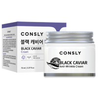 Крем для лица против морщин с экстрактом черной икры Consly Black Caviar Anti-Wrinkle Cream, 70ml
