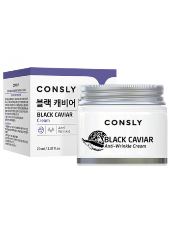 Крем для лица против морщин с экстрактом черной икры Consly Black Caviar Anti-Wrinkle Cream, 70ml