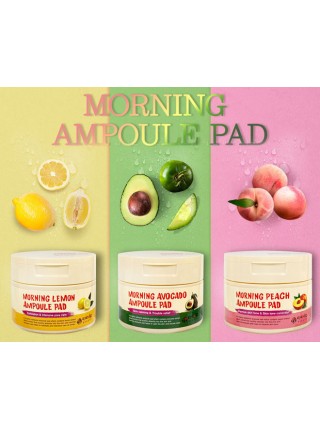 Пады пропитанные эссенцией Eyenlip Morning  Lemon Ampoule Pad 120ml (100 pcs)