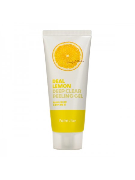 Пилинг-скатка с лимоном FarmStay Real Lemon Deep Clear Peeling Gel