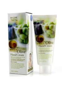 Питательный крем для рук с экстрактом оливы 3W Clinic Moisturizing Hand Cream Olive 