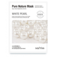 Anskin Secriss Pure Nature Mask Pack- Pearl  Осветляющая тканевая маска для лица с жемчугом