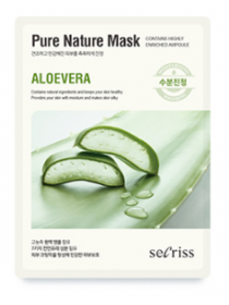 Anskin Secriss Pure Nature Mask Pack- Aloevera Увлажняющая тканевая маска для лица с алоэ