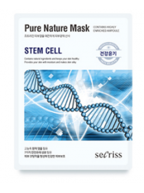 Омолаживающая тканевая маска для лица с стволовыми клетками Anskin Secriss Pure Nature Mask Pack- Steam Cell