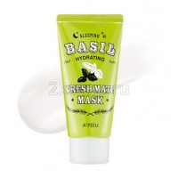 Ночная маска увлажняющая и освежающая A'pieu Fresh Mate Basil Mask (Hydrating)
