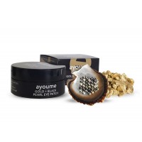 Ayoume Гидрогелевые патчи для глаз с золотом и черным жемчугом  Gold+Black Pearl Eye Patch 