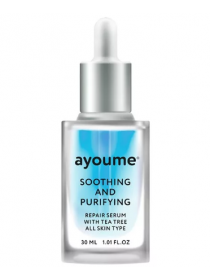 Успокаивающая сыворотка для лица с маслом чайного дерева  AYOUME  Tea Tree Soothing-&-Purifying serum