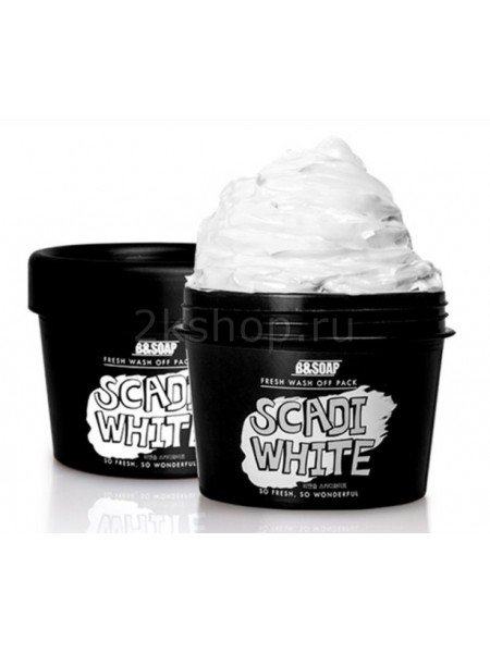 B&SOAP Fresh Wash Off Pack Scadi White Маска для улучшения цвета лица 
