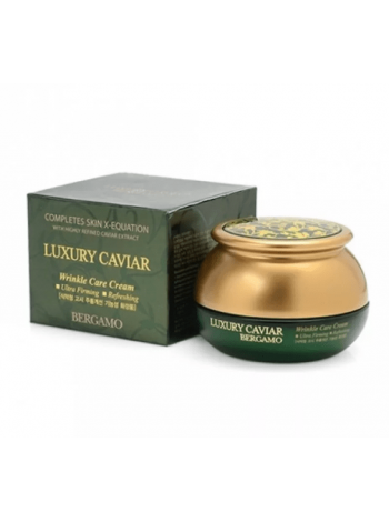 Bergamo Luxury Caviar Wrinkle Care Cream Омолаживающий крем с икрой