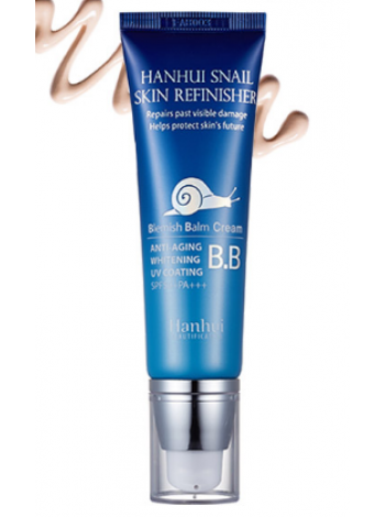 Улиточный бб крем  Bergamo Hanhui Snail Skin Refinisher Essential  BB CREAM SPF 50/PA+++ 