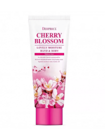 Увлажняющий крем для кожи рук и тела Deoproce Cherry Blossom Lovely Moisture Hand & Body 