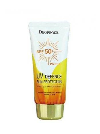 Deoproce UV Defence Sun Protector SPF50 PA+++ Крем солнцезащитный для лица и тела