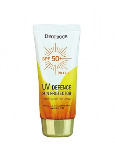 Deoproce UV Defence Sun Protector SPF50 PA+++ Крем солнцезащитный для лица и тела