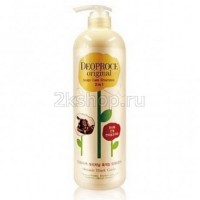 Deoproce Original scalp care 2 in 1 shampoo black garlic Шампунь-бальзам от выпадения волос Чёрный чеснок