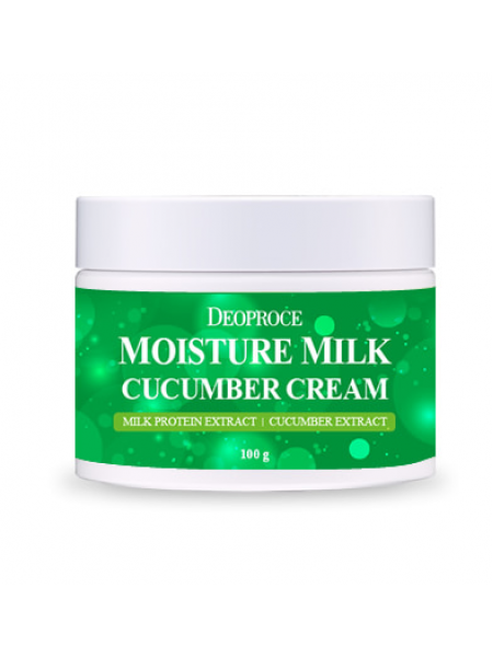 Deoproce Moisture Milk Cucumber Cream Увлажняющий крем с экстрактом огурца