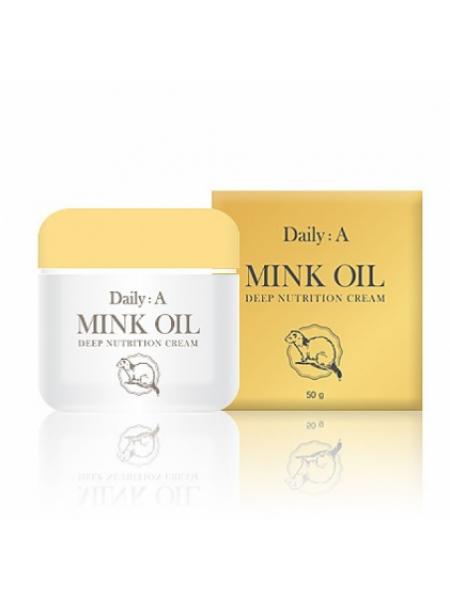 Deoproce Daily a Mink Oil Deep Nutrition Cream Питательный крем для лица с маслом норки