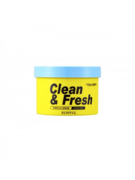 Пилинг диски для обновления кожи EUNYUL Clean & Fresh Pimple & Sebum Clear Pad 