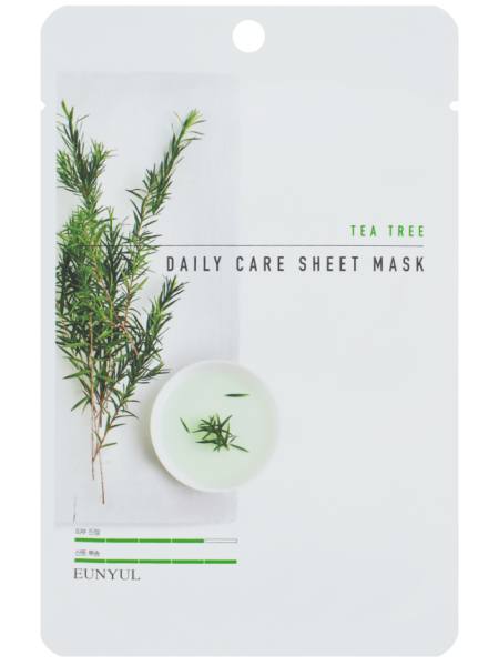 EUNYUL Tea Tree Daily Care Sheet Mask Тканевая маска для лица с экстрактом чайного дерева