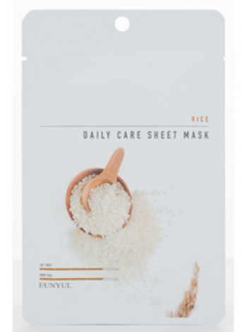 EUNYUL Rice Daily Care Sheet Mask Тканевая маска для лица с экстрактом риса