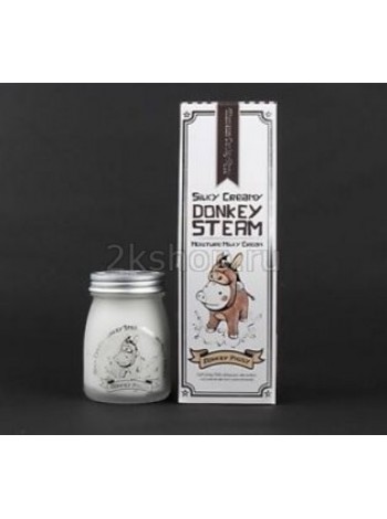 Elizavecca Silky Creamy Donkey Steam Moisture Milky Cream Крем для кожи молочный увлажняющий