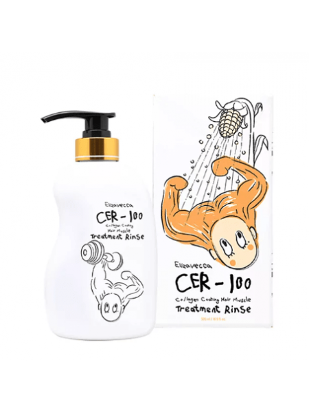 Шампунь с коллагеном и керамидами Elizavecca CER-100 Collagen  Coating Hair Muscle Shampoo 
