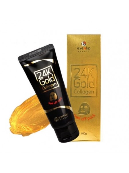 Маска-пленка очищающая с 24к золотом Eyenlip 24K Gold  Collagen Peel Off Pack 100 гр