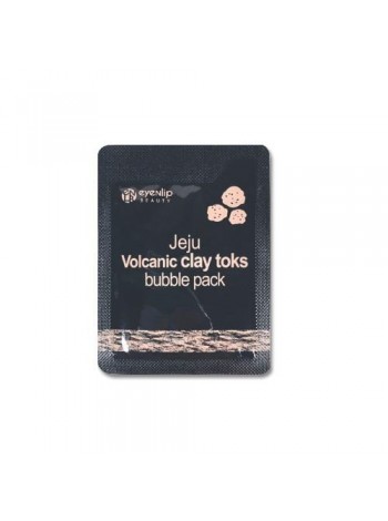 Маска очищающая с вулканической глиной пробник Eyenlip Jeju Volcanic Clay Toks Bubble Pack  2мл