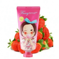 Крем для рук с клубникой Fascy Moisture Bomb Hand Cream Strawberry 