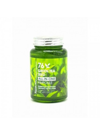 Многофункциональная ампульная сыворотка с зеленым чаем FarmStay  76 Green Tea All-In-One Ampoule 