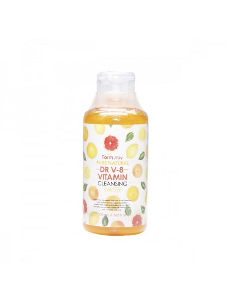 FarmStay Pure Natural Dr V-8 Vitamin Cleansing Water Очищающая вода с витаминами