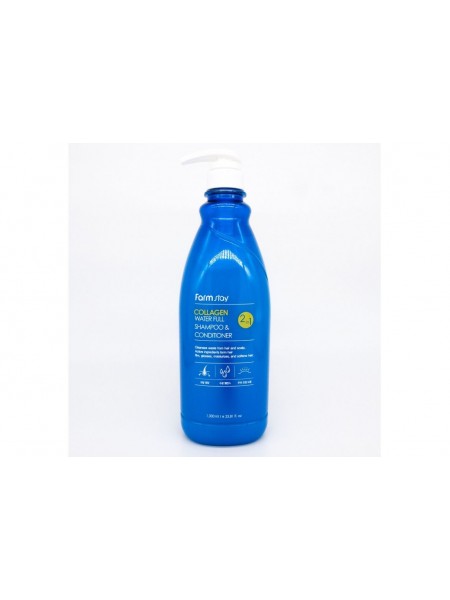 FarmStay Collagen Water Full Shampoo&Conditioner Шампунь-кондиционер увлажняющий с коллагеном