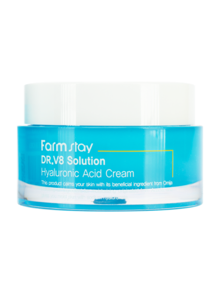 FarmStay Увлажняющий крем с гиалуроновой кислотой  Dr-V8 Solution Hyaluronic Acid Cream 