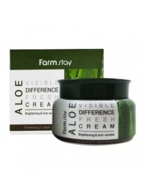 FarmStay Aloe Visible Difference Fresh Cream Увлажняющий  крем для лица  с экстрактом алоэ
