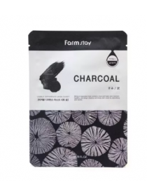 FarmStay Visible Difference Charcoal Mask Pack Тканевая маска с экстрактом угля