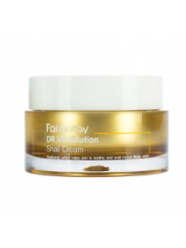 FarmStay Dr-V8 Solution Snail Cream Успокаивающий крем с муцином улитки и пантенолом
