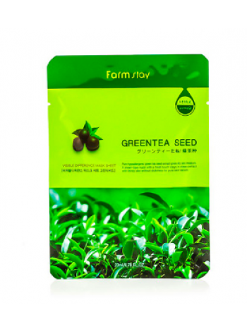 FarmStay Visible Difference Green Tea Seed Тканевая маска с натуральным экстрактом семян зеленого чая