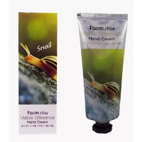 Крем для рук с муцином улитки FarmStay Vsible Difference Hand Cream Snail  