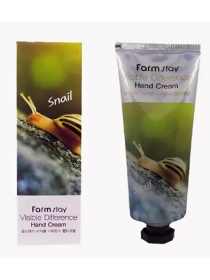 Крем для рук с муцином улитки FarmStay Vsible Difference Hand Cream Snail  