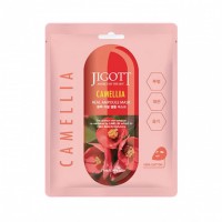 Ампульная маска с камелией Jigott Real Ampoule Mask Camellia