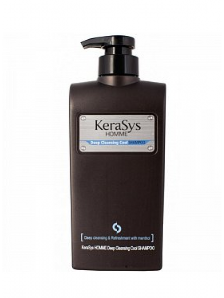 Kerasys Homme Deep Cleansing Cool Шампунь мужской для волос Освежающий 
