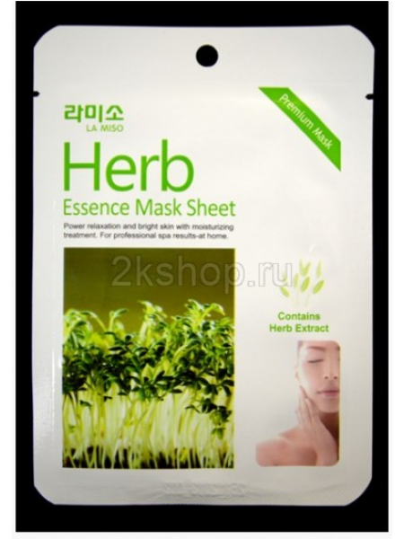 La Miso Herb Essence Mask Маска с экстрактом лечебных трав  