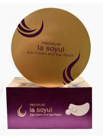 La Soyul Premium Eye Cream & Eye patch Гидрогелевые патчи с морским коллагеном с кремом -сывороткой в капсулах