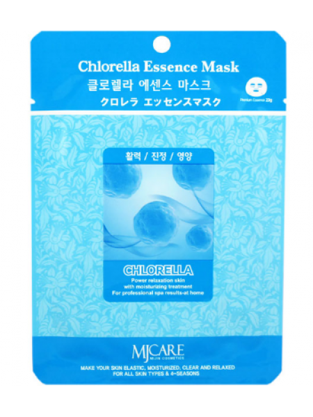 Mijin Chlorella Essence Mask Маска тканевая хлорелла 