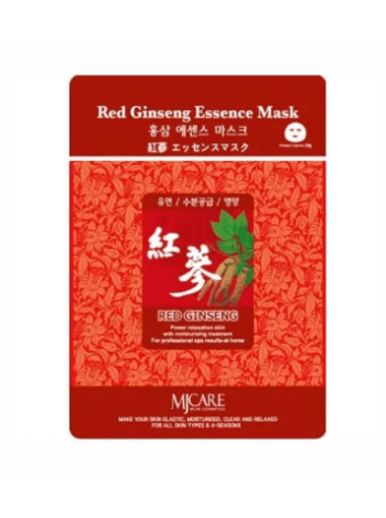Mijin Red Ginseng Essence Mask Тканевая маска с красным женьшенем