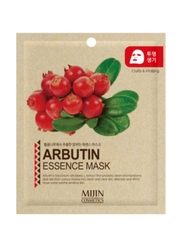 Mijin Cosmetics Arbutin Essence Mask  Антивозрастная тканевая маска с арбутином