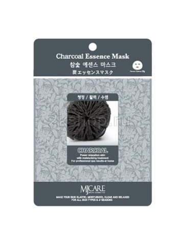 Mijin Charcoal Essence Mask Маска тканевая древесный уголь