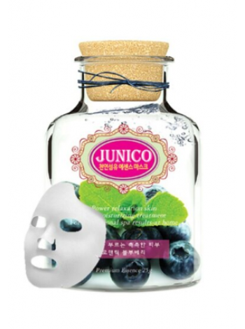 Mijin Junico Blueberry Essence Mask Увлажняющая тканевая маска с экстрактом черники